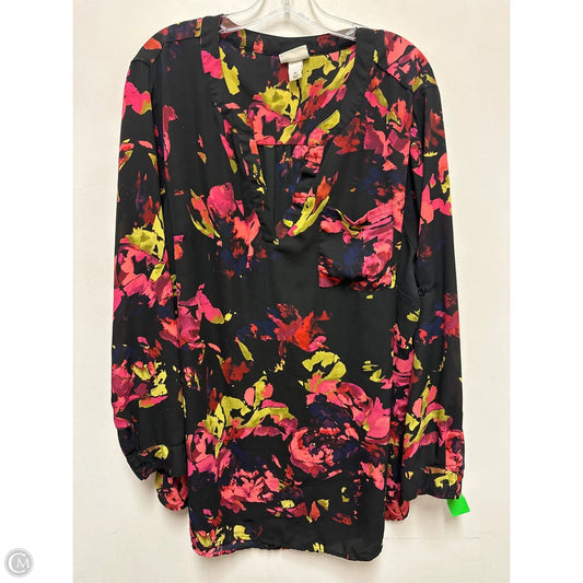 Top Long Sleeve By Ava & Viv In Black, Size: 3x