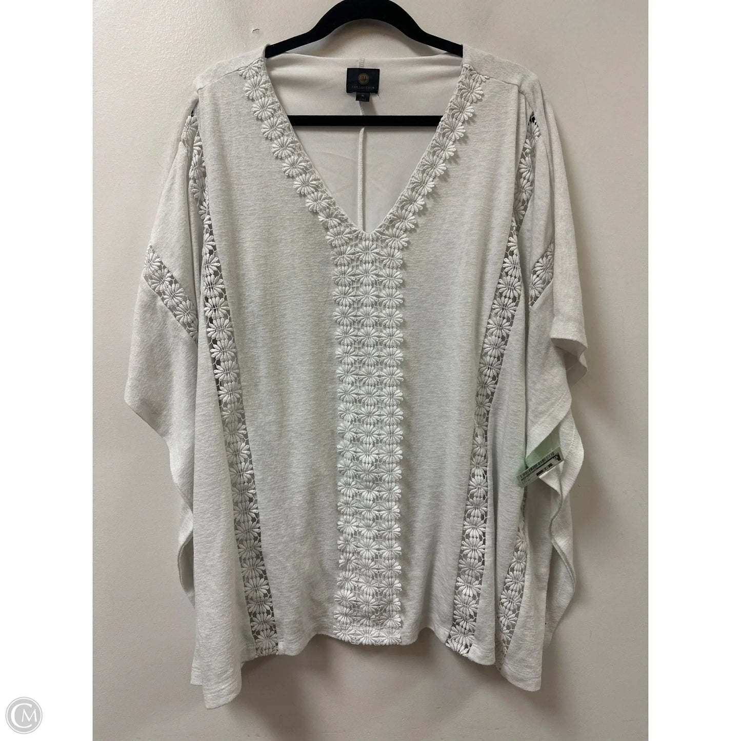 Top Short Sleeve By Worthington In White, Size: Xl