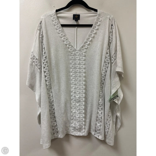 Top Short Sleeve By Worthington In White, Size: Xl
