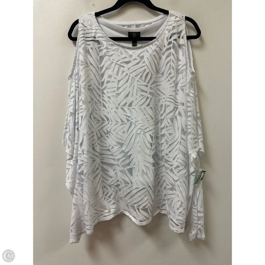 Top Short Sleeve By Worthington In White, Size: L