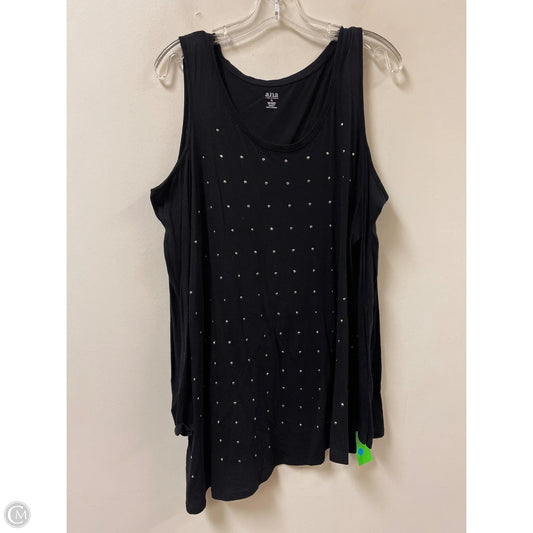 Top Long Sleeve By Ana In Black, Size: Xl