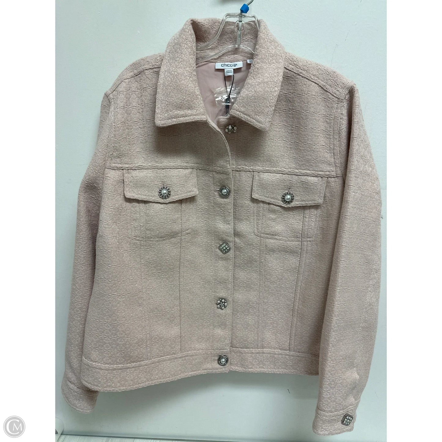 Blazer By Chicos In Pink, Size: Xl