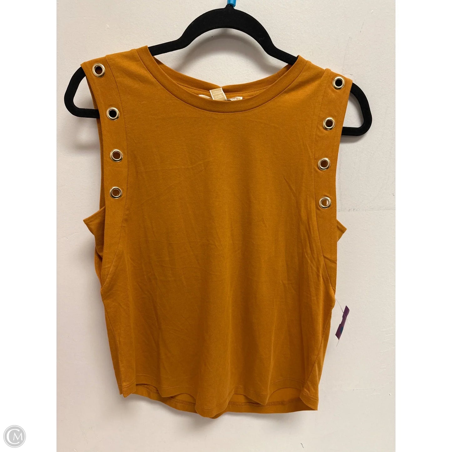 Top Sleeveless By Michael By Michael Kors In Yellow, Size: Sp