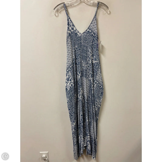 Dress Casual Maxi By Clothes Mentor In Blue & White, Size: S