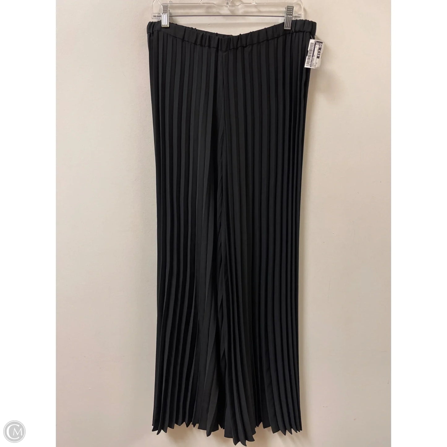 Pants Wide Leg By Kaari Blue In Black, Size: 12