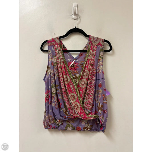Top Sleeveless By Free People In Purple, Size: Xs