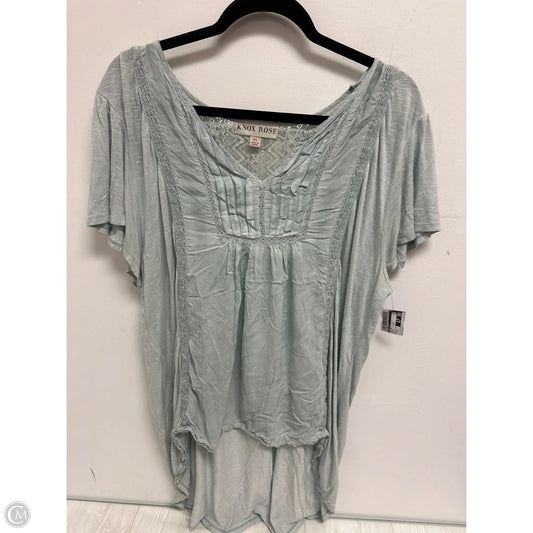 Top Short Sleeve By Knox Rose In Green, Size: Xl