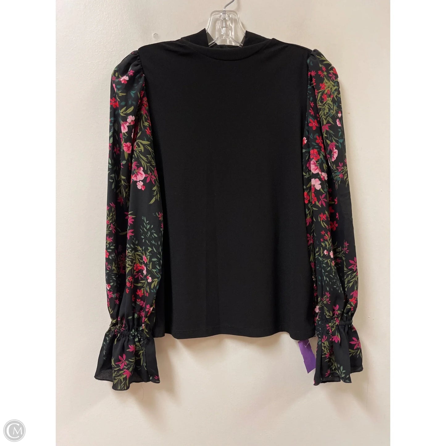 Top Long Sleeve By Cece In Black, Size: Xs