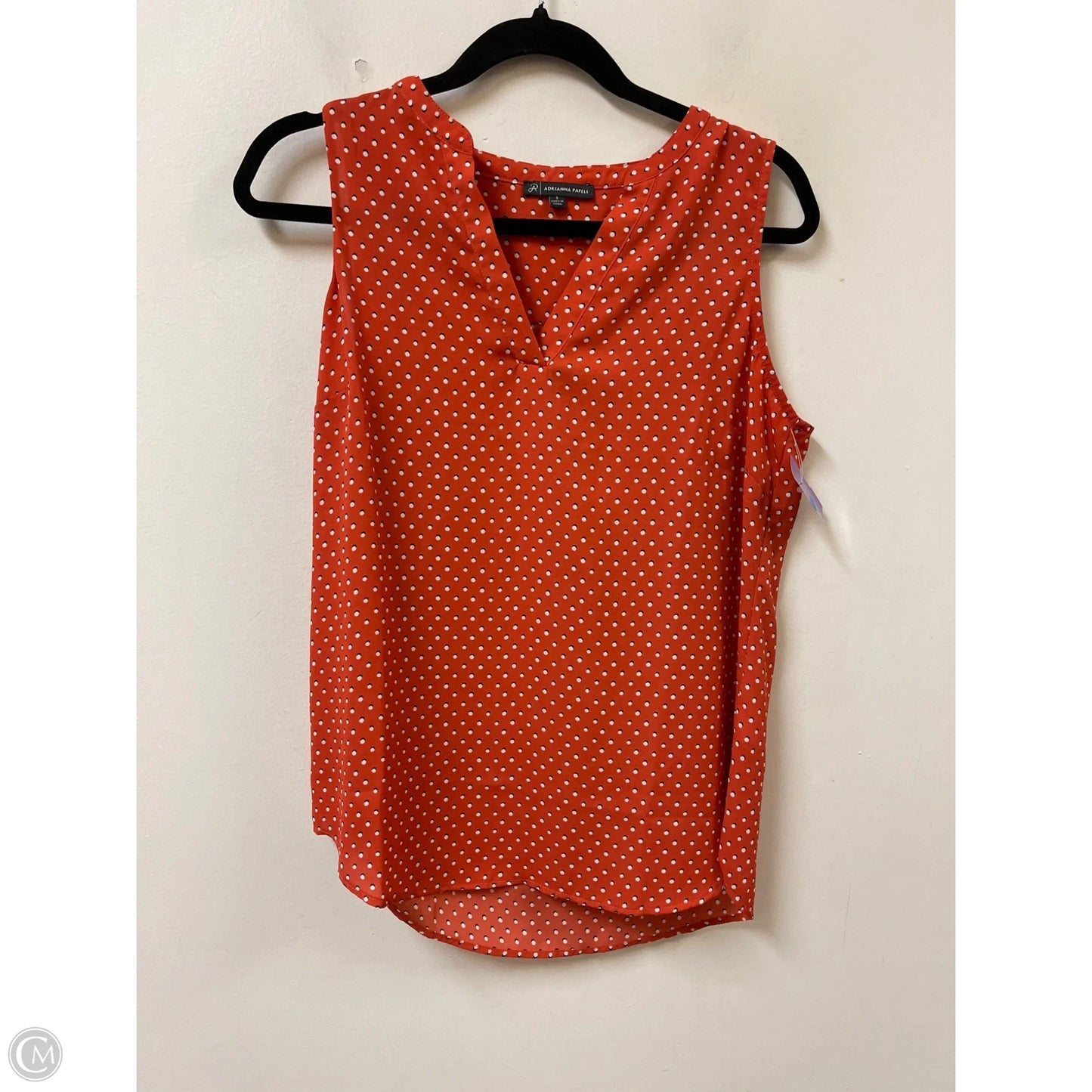 Top Sleeveless By Adrianna Papell In Orange, Size: S
