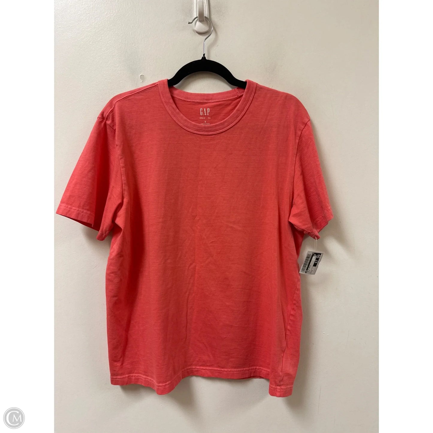 Top Short Sleeve Basic By Gap In Coral, Size: S