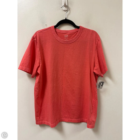 Top Short Sleeve Basic By Gap In Coral, Size: S