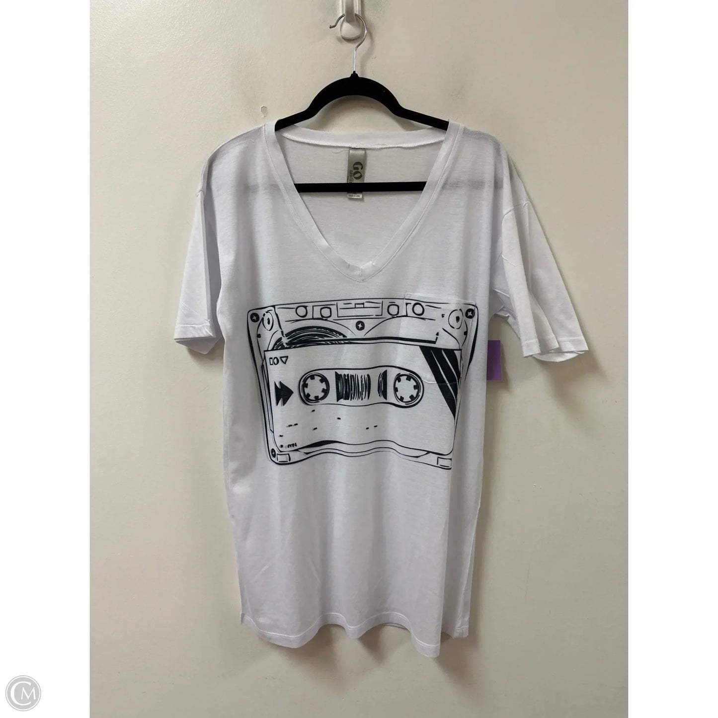 Top Short Sleeve By Clothes Mentor In White, Size: Xl