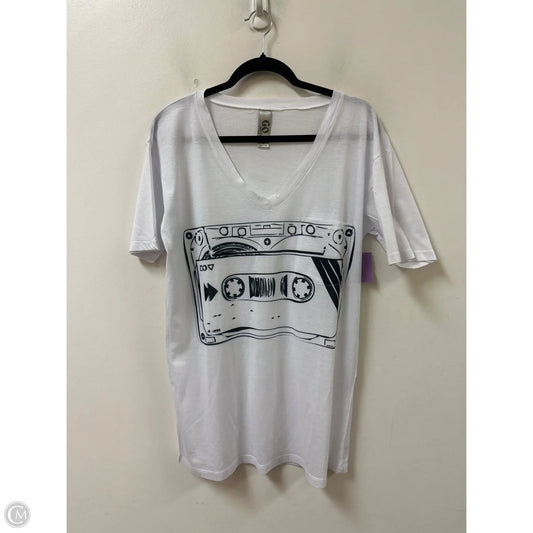 Top Short Sleeve By Clothes Mentor In White, Size: Xl