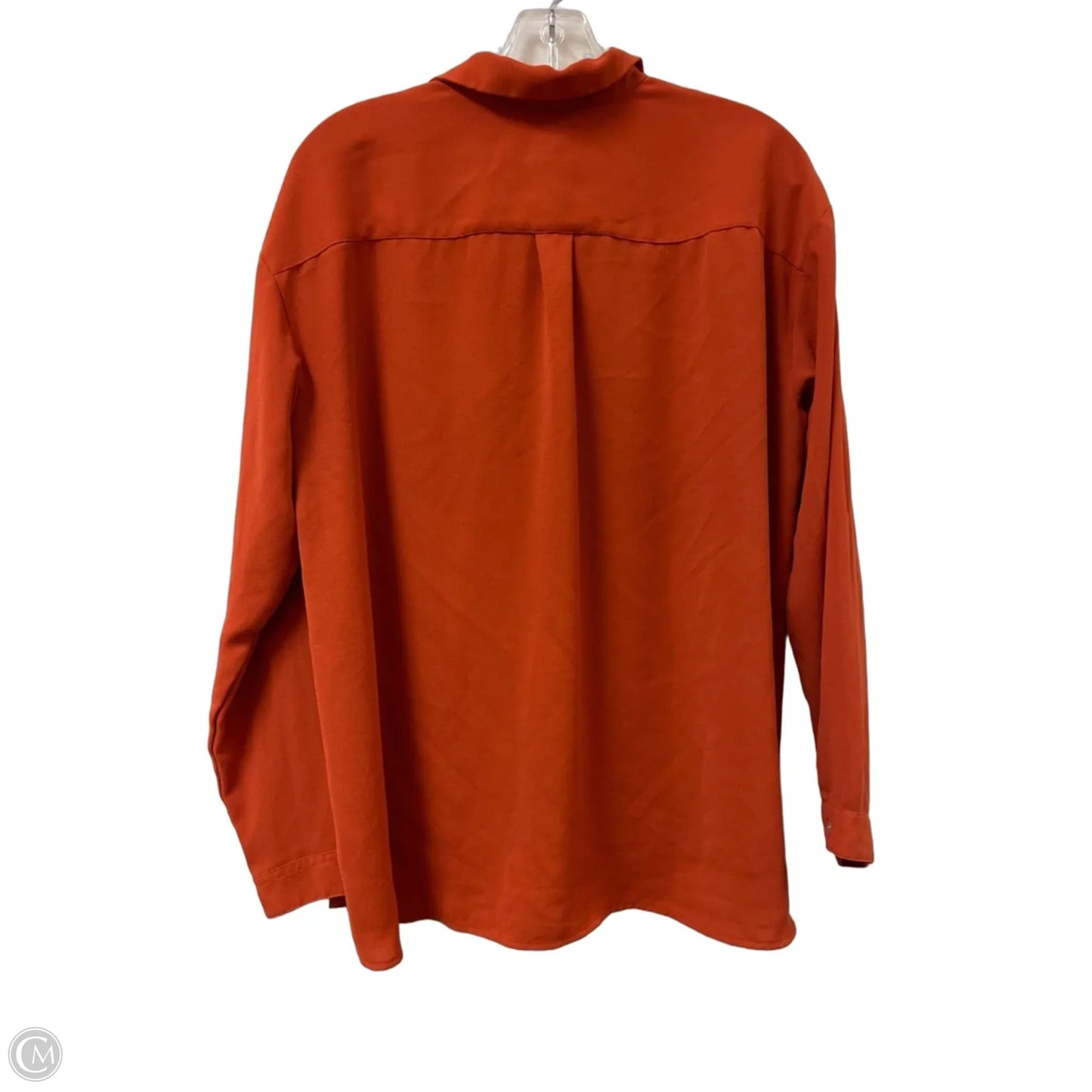 Blouse Long Sleeve By J. Jill In Orange, Size: L