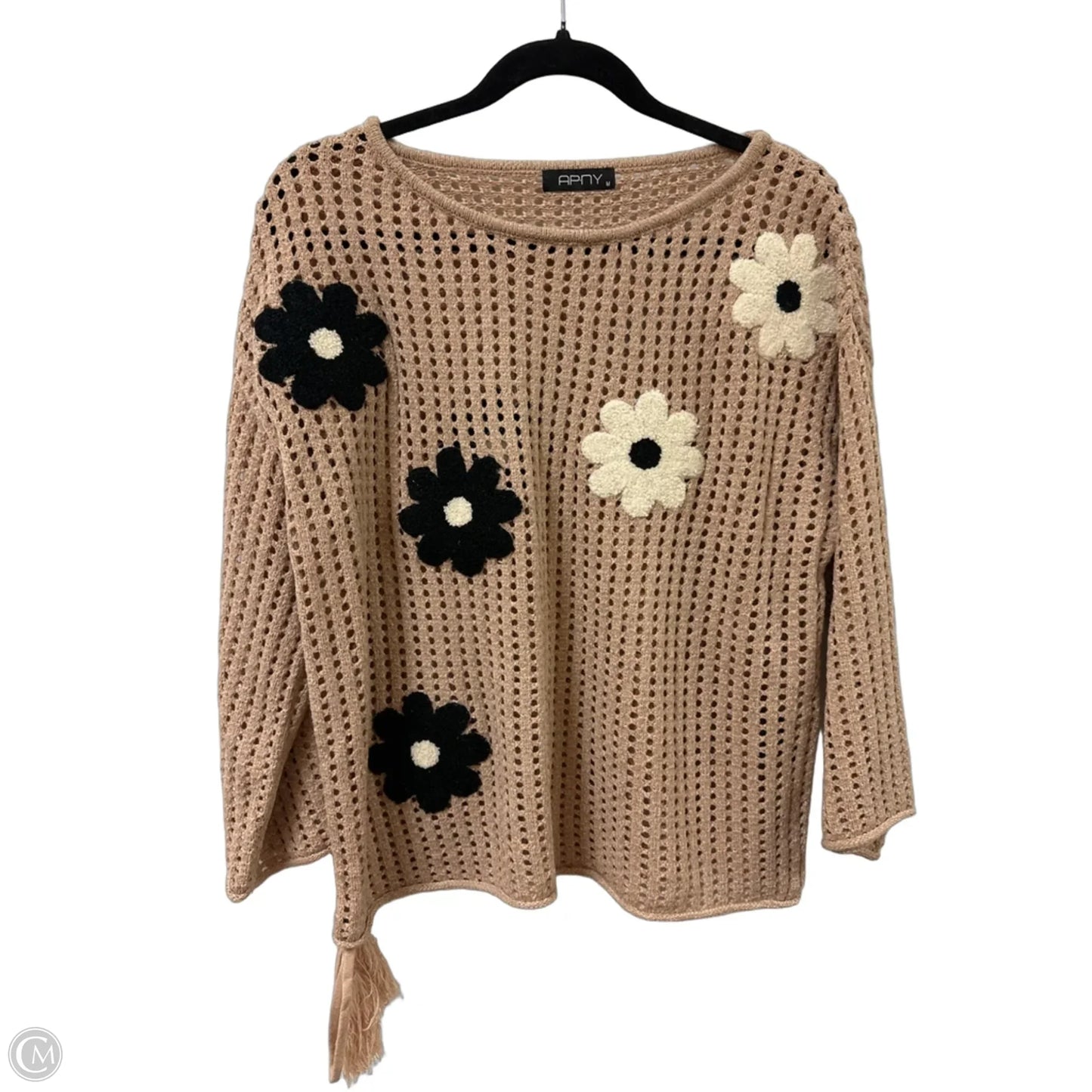 Sweater By Clothes Mentor In Tan, Size: M