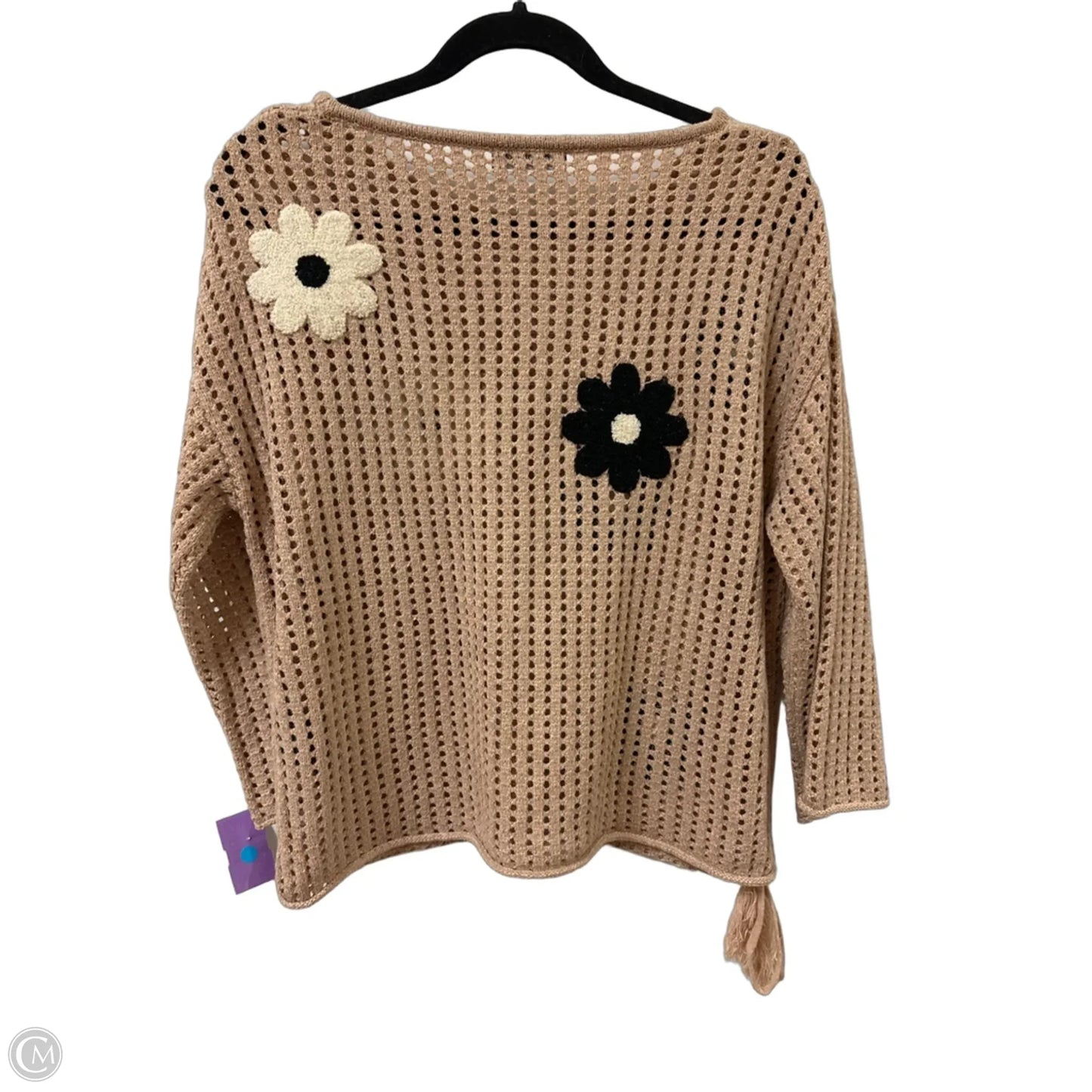 Sweater By Clothes Mentor In Tan, Size: M