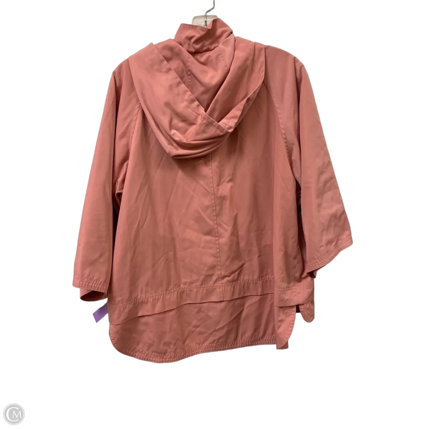 Jacket Windbreaker By Isaac Mizrahi In Pink, Size: S