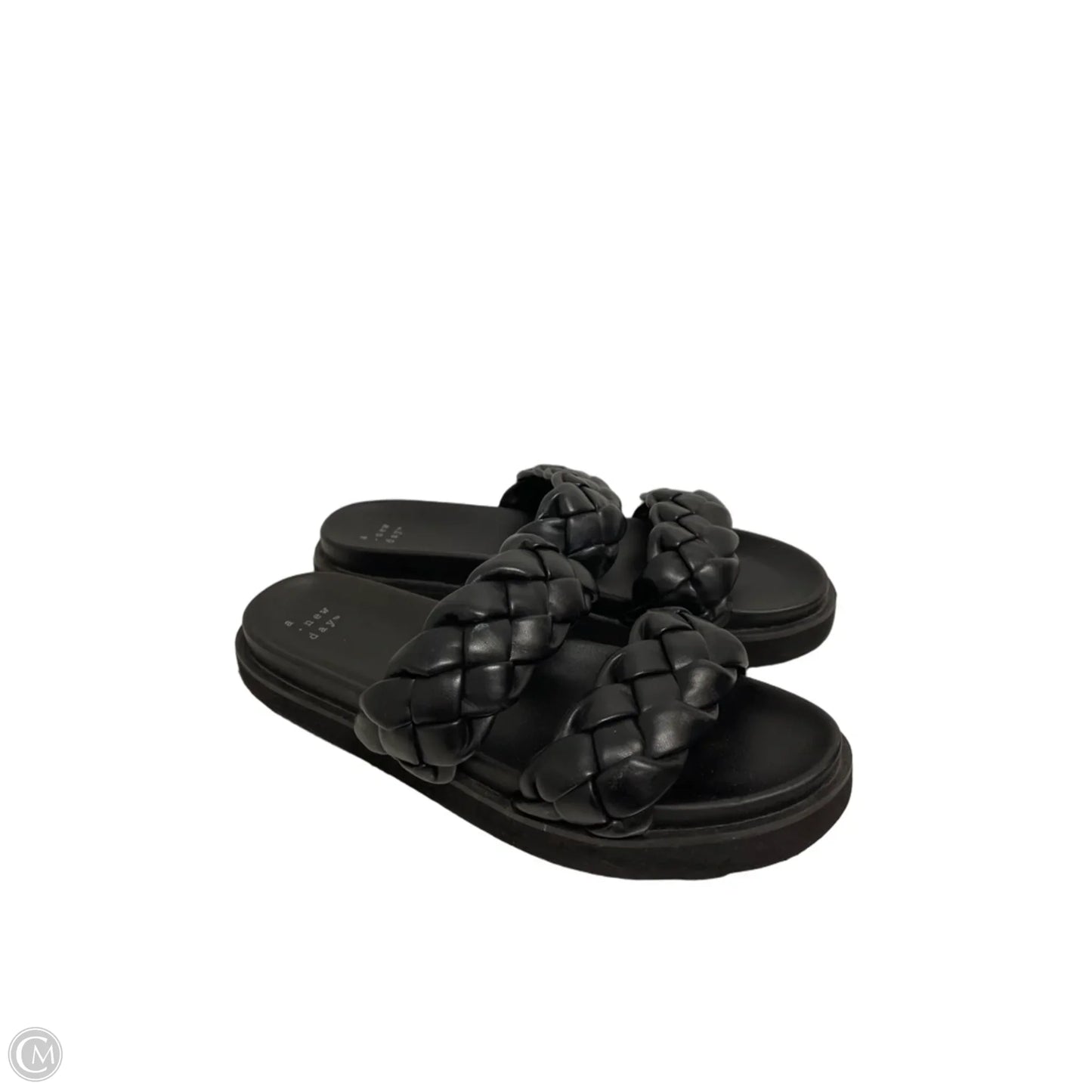 Sandals Flats By A New Day In Black, Size: 9.5