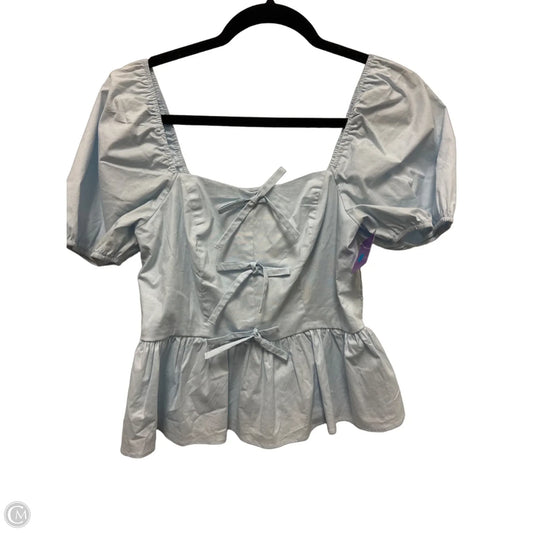 Top Short Sleeve By Francesca’s In Blue, Size: S