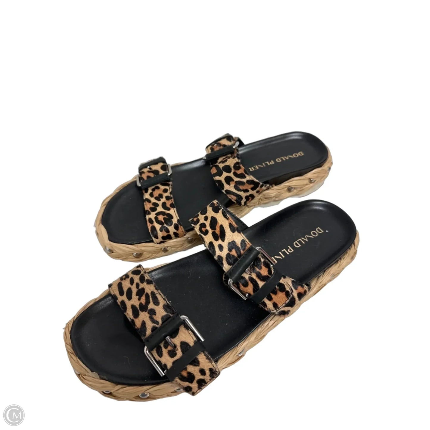 Sandals Flats By Donald Pliner In Leopard Print, Size: 8.5