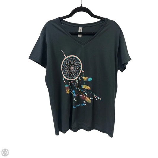 Top Short Sleeve By Gildan In Black, Size: Xl