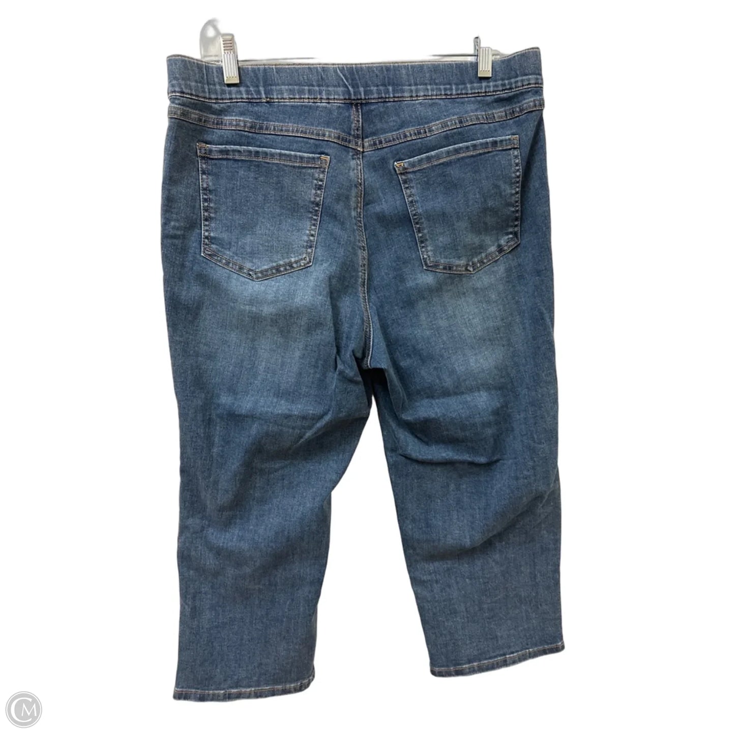 Capris By Clothes Mentor In Blue Denim, Size: 14