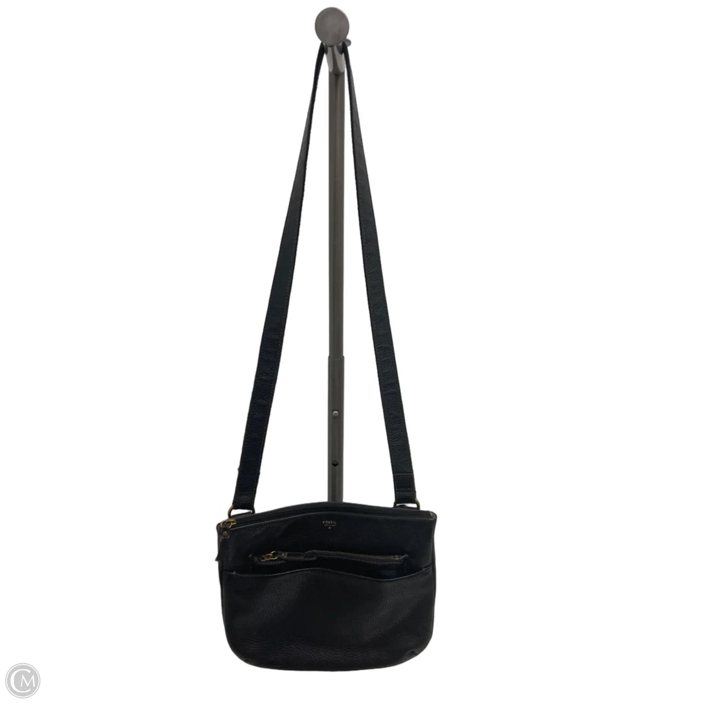 Crossbody Leather By Fossil, Size: Medium