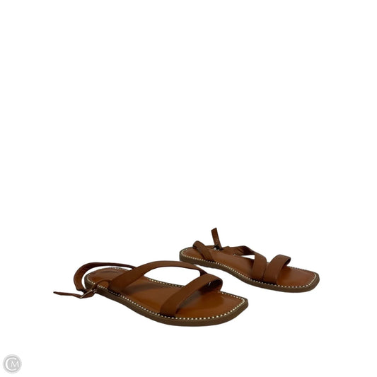 Sandals Flats By Crown And Ivy In Brown, Size: 10