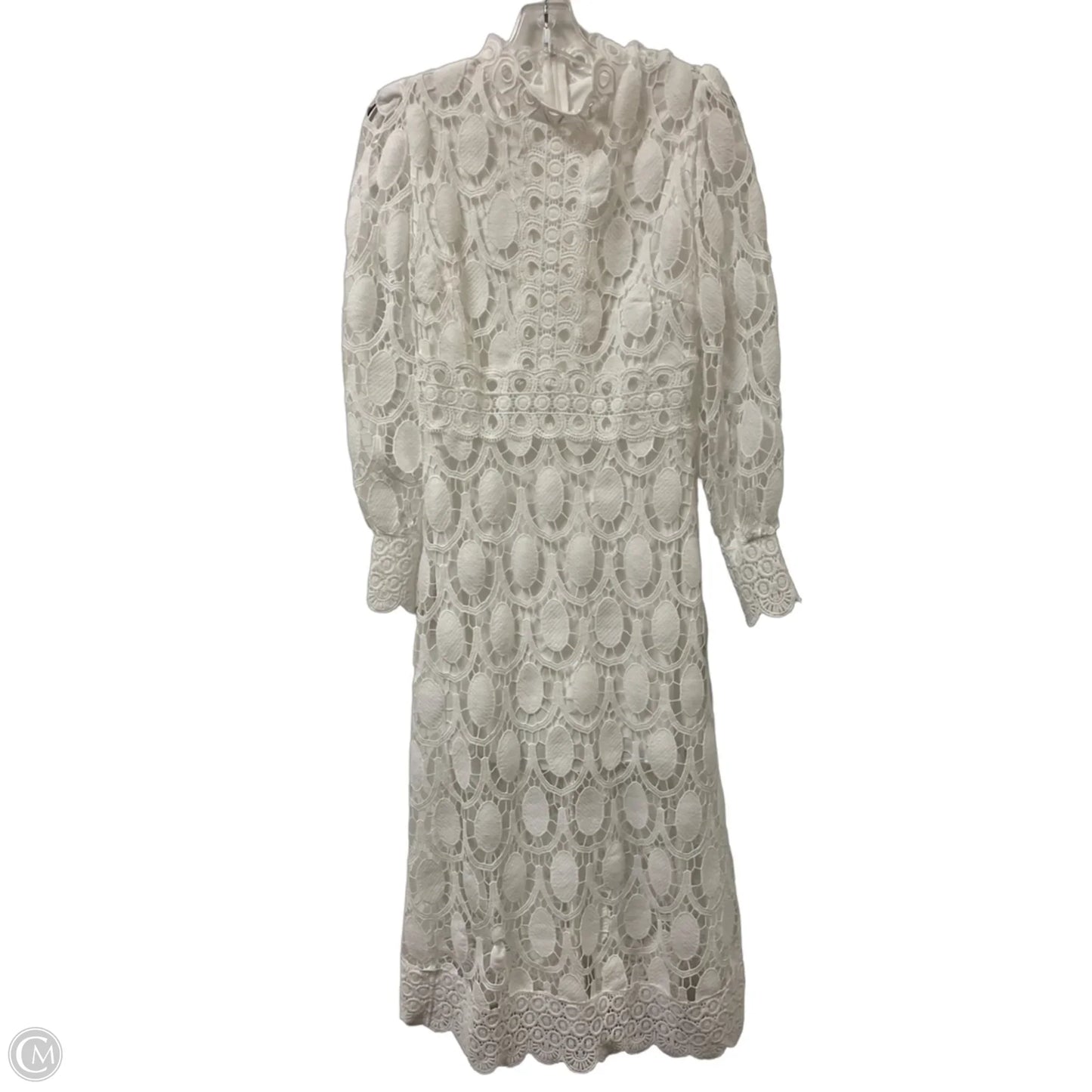 Dress Casual Midi By Clothes Mentor In White, Size: S