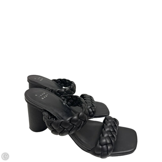 Sandals Heels Block By A New Day In Black, Size: 8.5