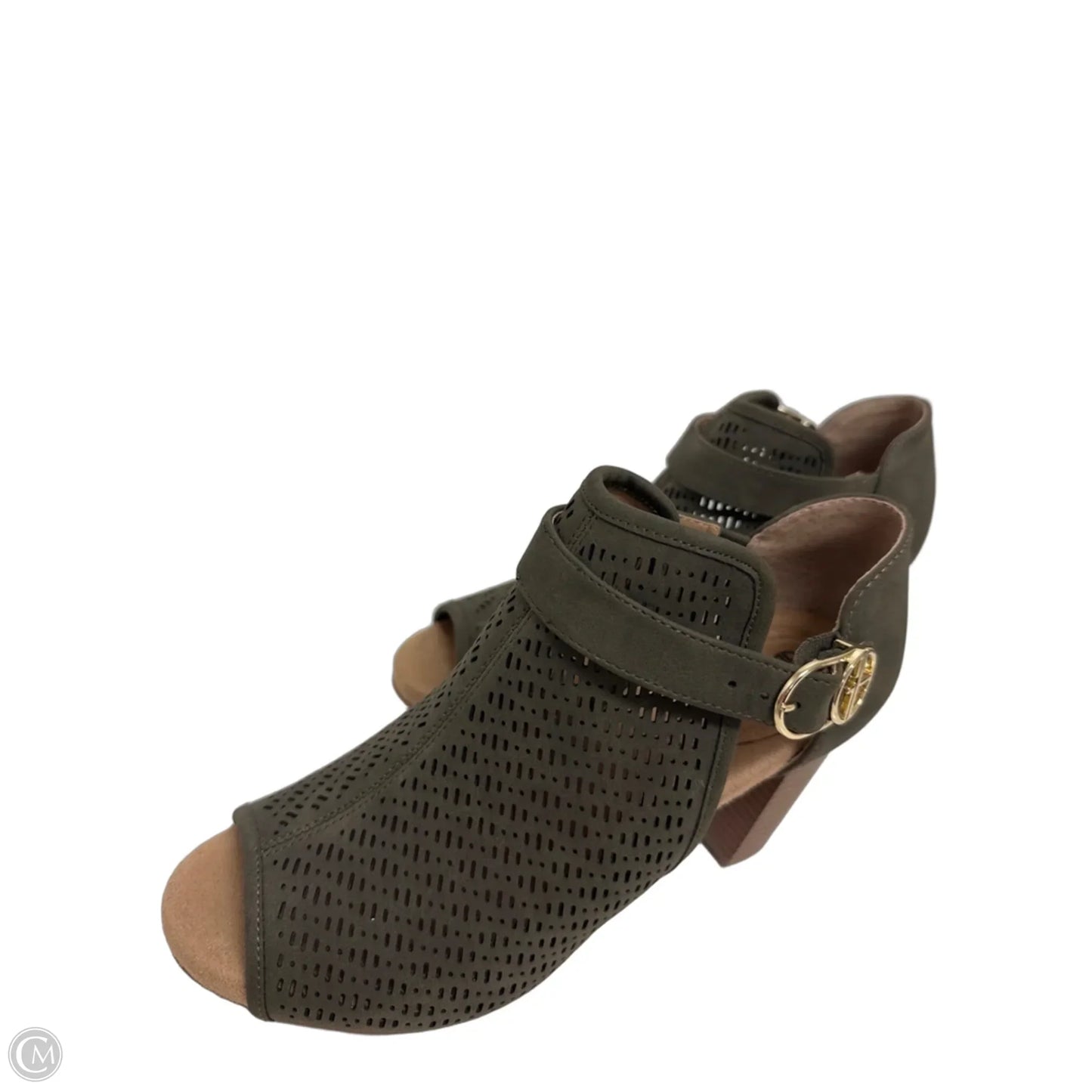 Sandals Heels Block By Giani Bernini In Green, Size: 7.5