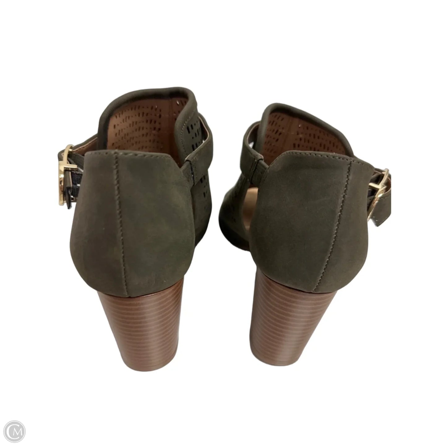 Sandals Heels Block By Giani Bernini In Green, Size: 7.5