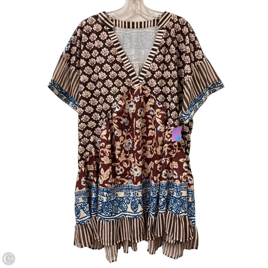 Dress Casual Midi By Clothes Mentor In Multi-colored, Size: Xl