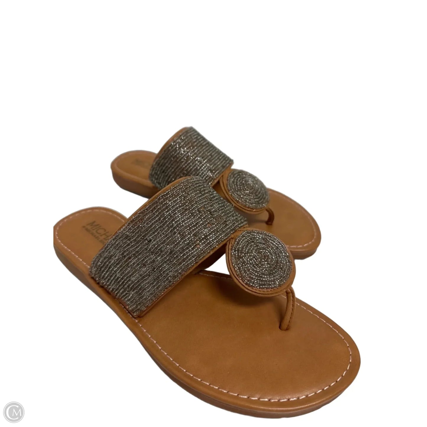 Sandals Flats By Michael Shannon In Bronze, Size: 7