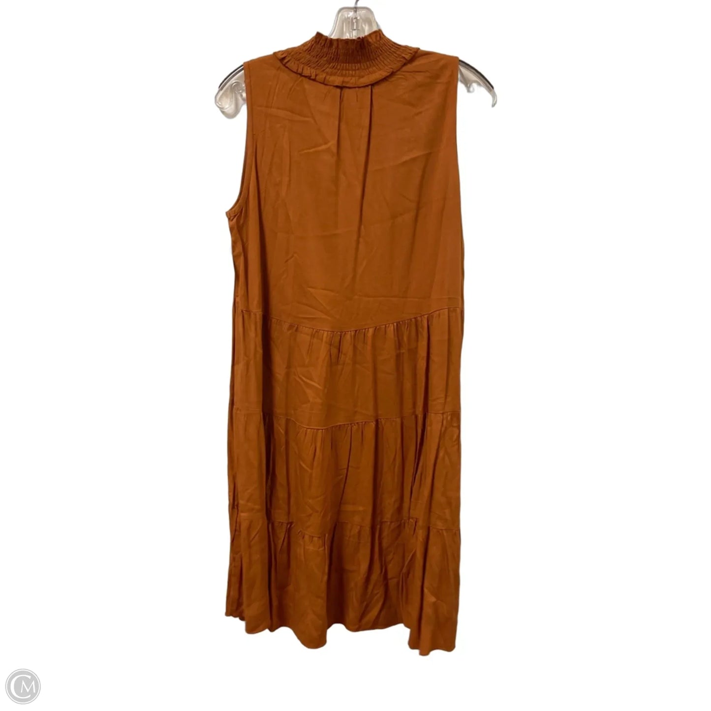 Dress Casual Midi By Clothes Mentor In Orange, Size: M