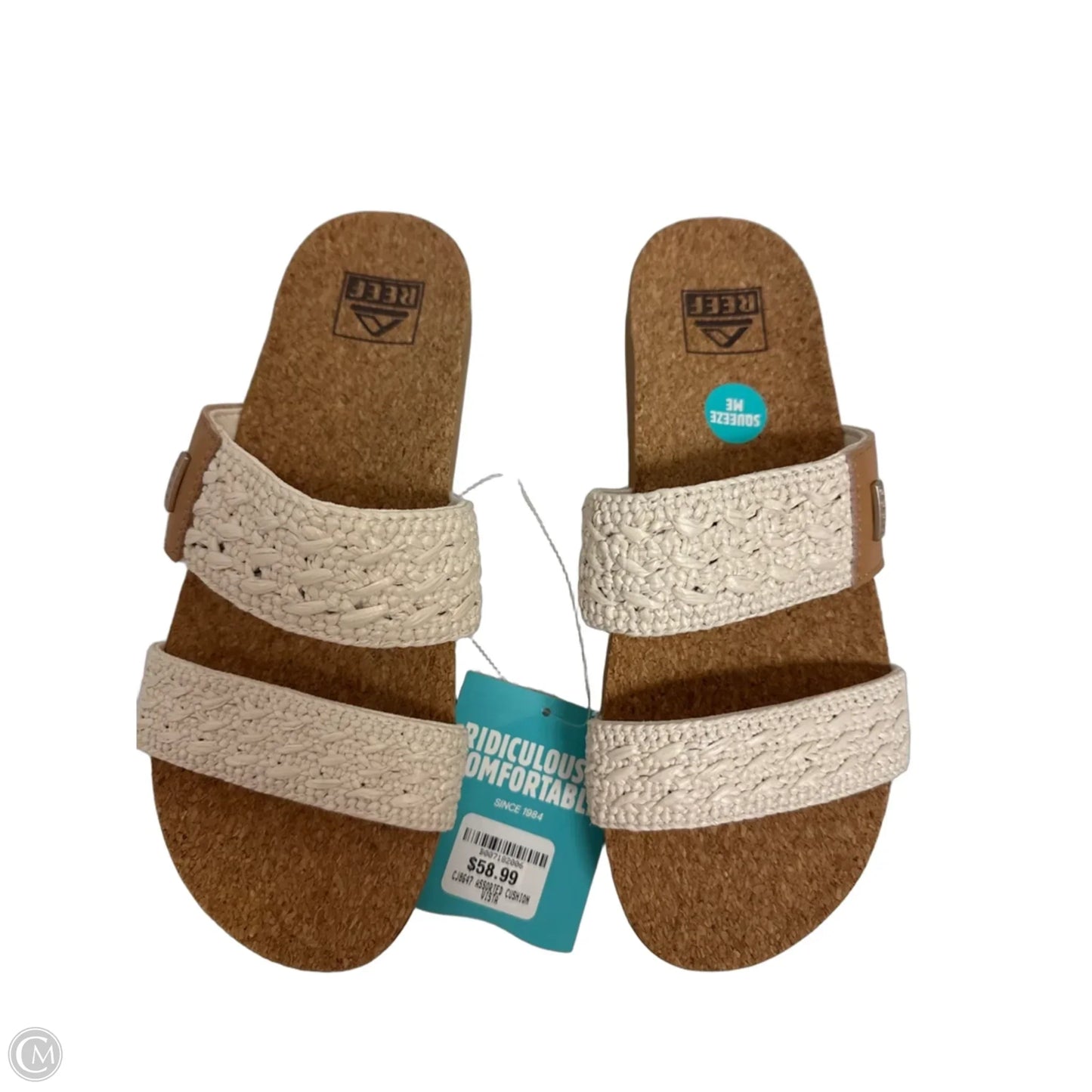 Sandals Flats By Reef In Cream, Size: 7
