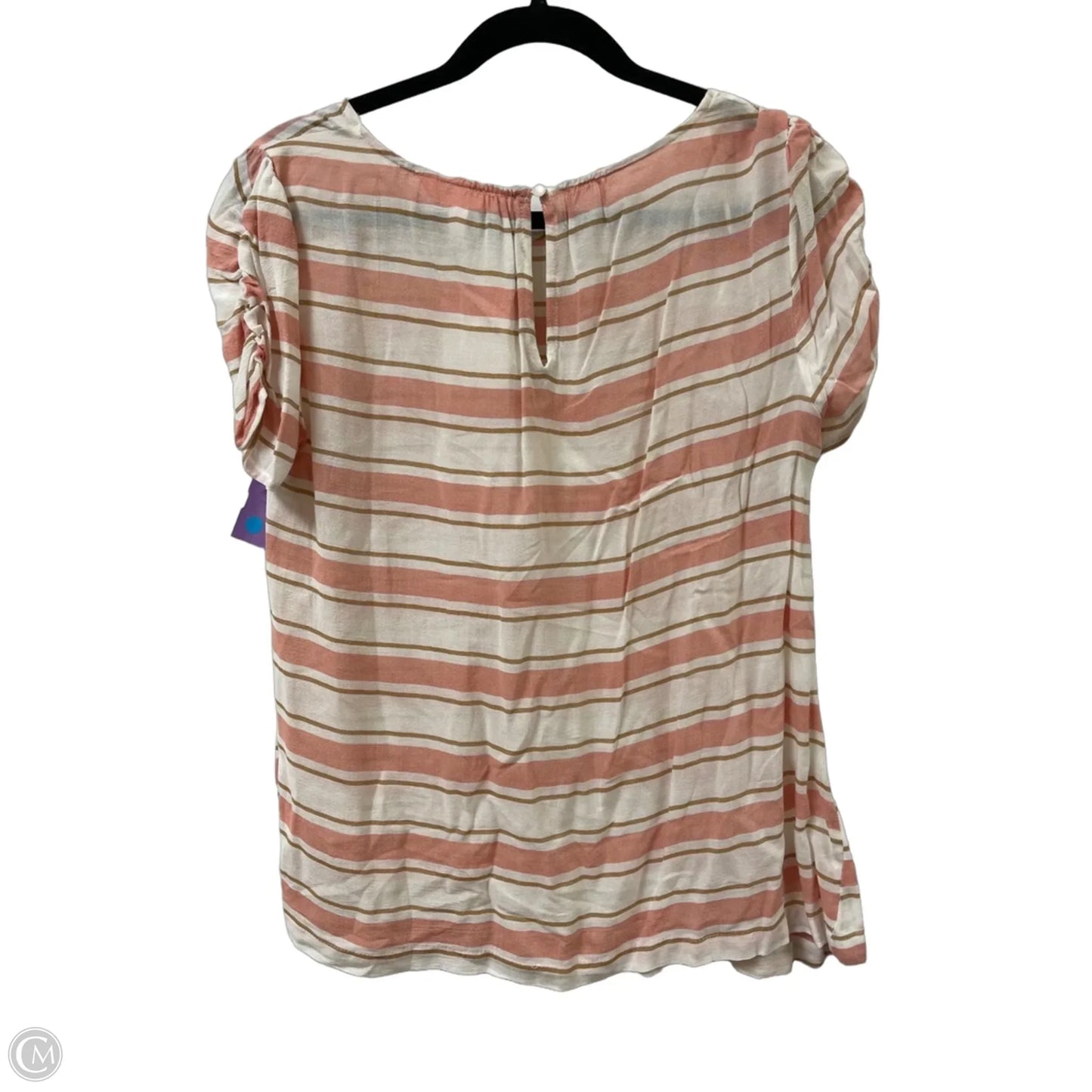 Top Short Sleeve By Lc Lauren Conrad In Peach, Size: S