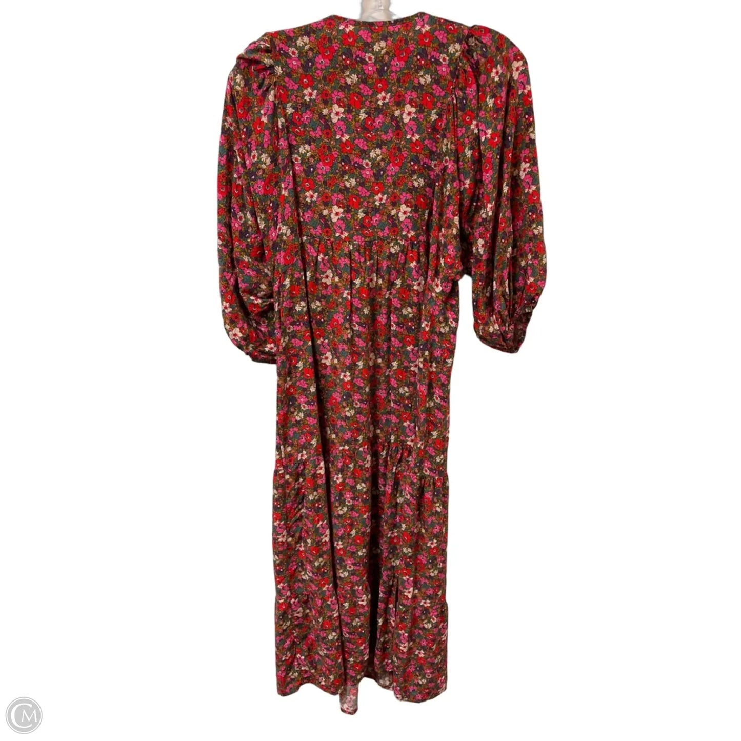 Dress Casual Midi By Clothes Mentor In Floral Print, Size: M