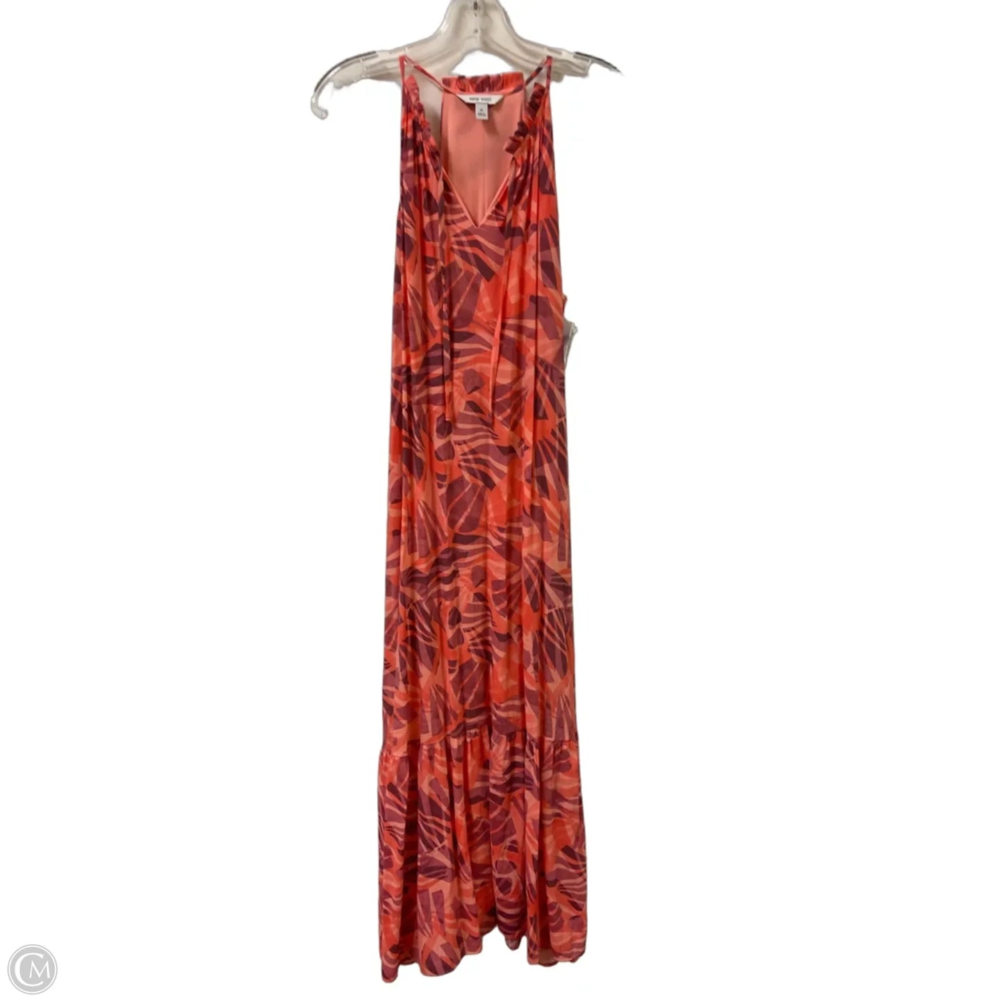 Dress Casual Maxi By Nine West In Orange, Size: M