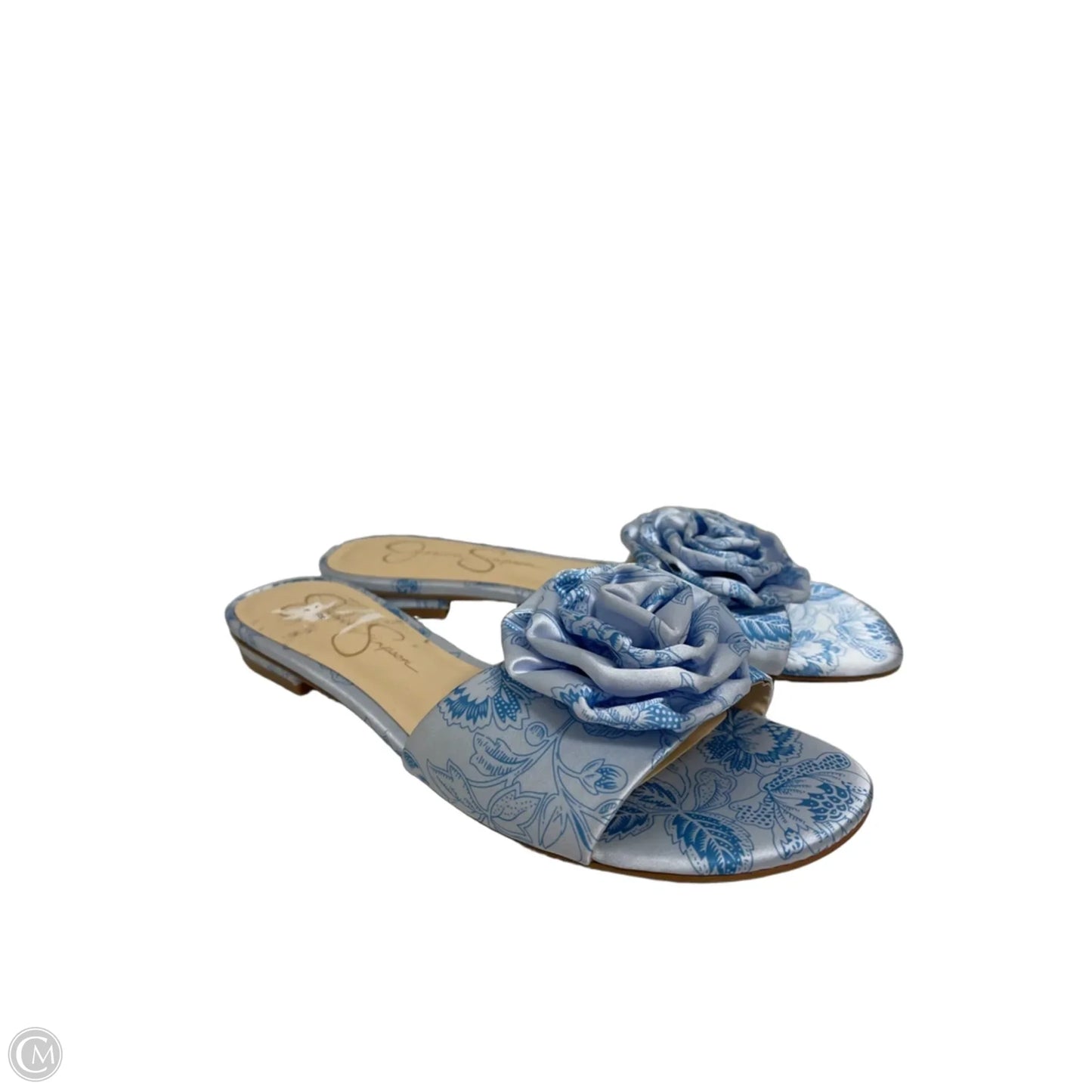 Sandals Flats By Jessica Simpson In Blue, Size: 7.5