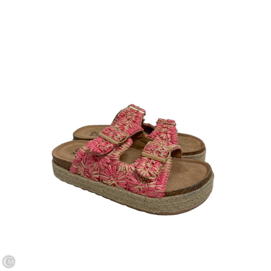 Sandals Flats By Yoki In Pink, Size: 7