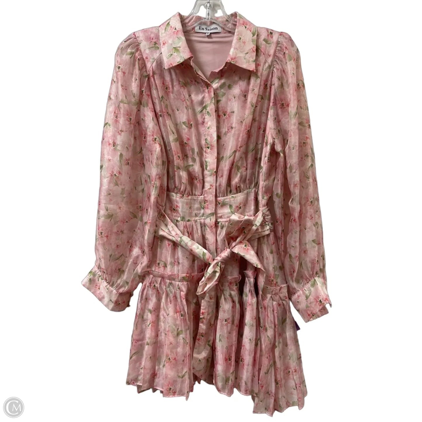 Dress Casual Midi By En Saison In Pink, Size: M