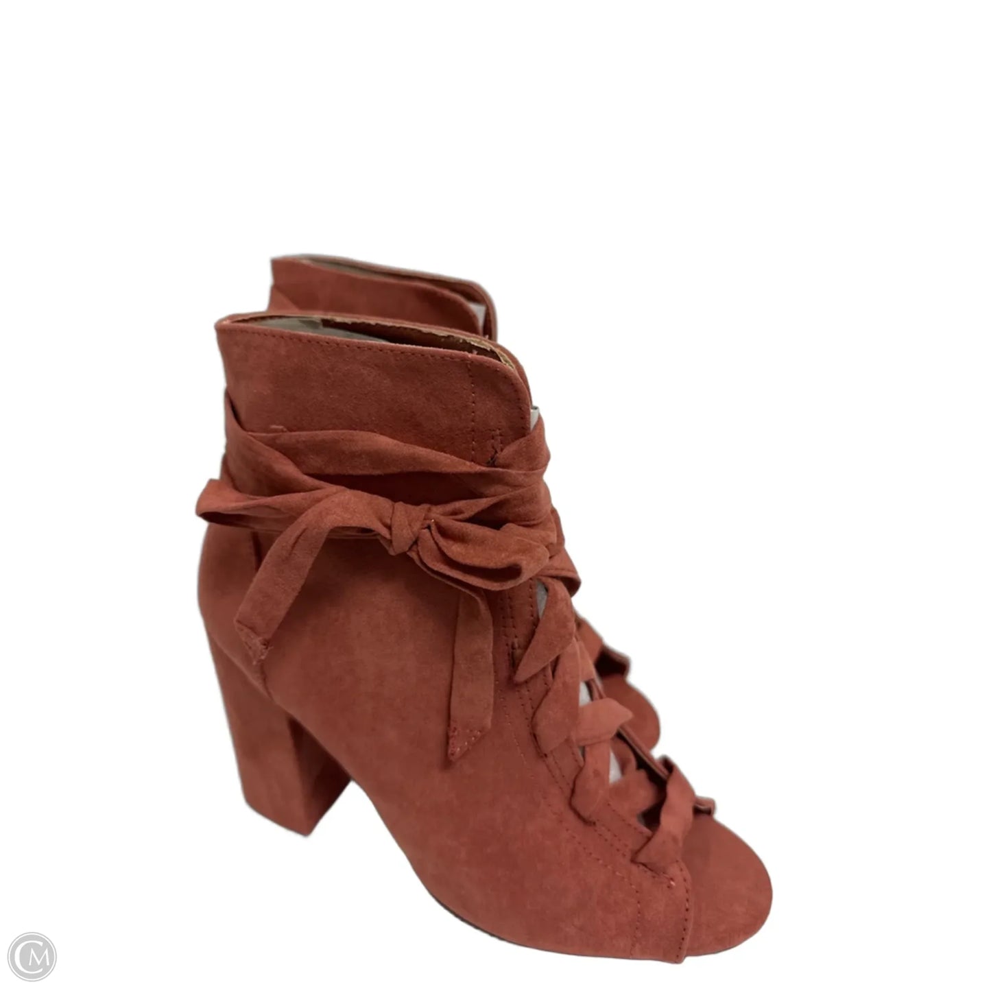 Shoes Heels Block By Just Fab In Pink, Size: 7