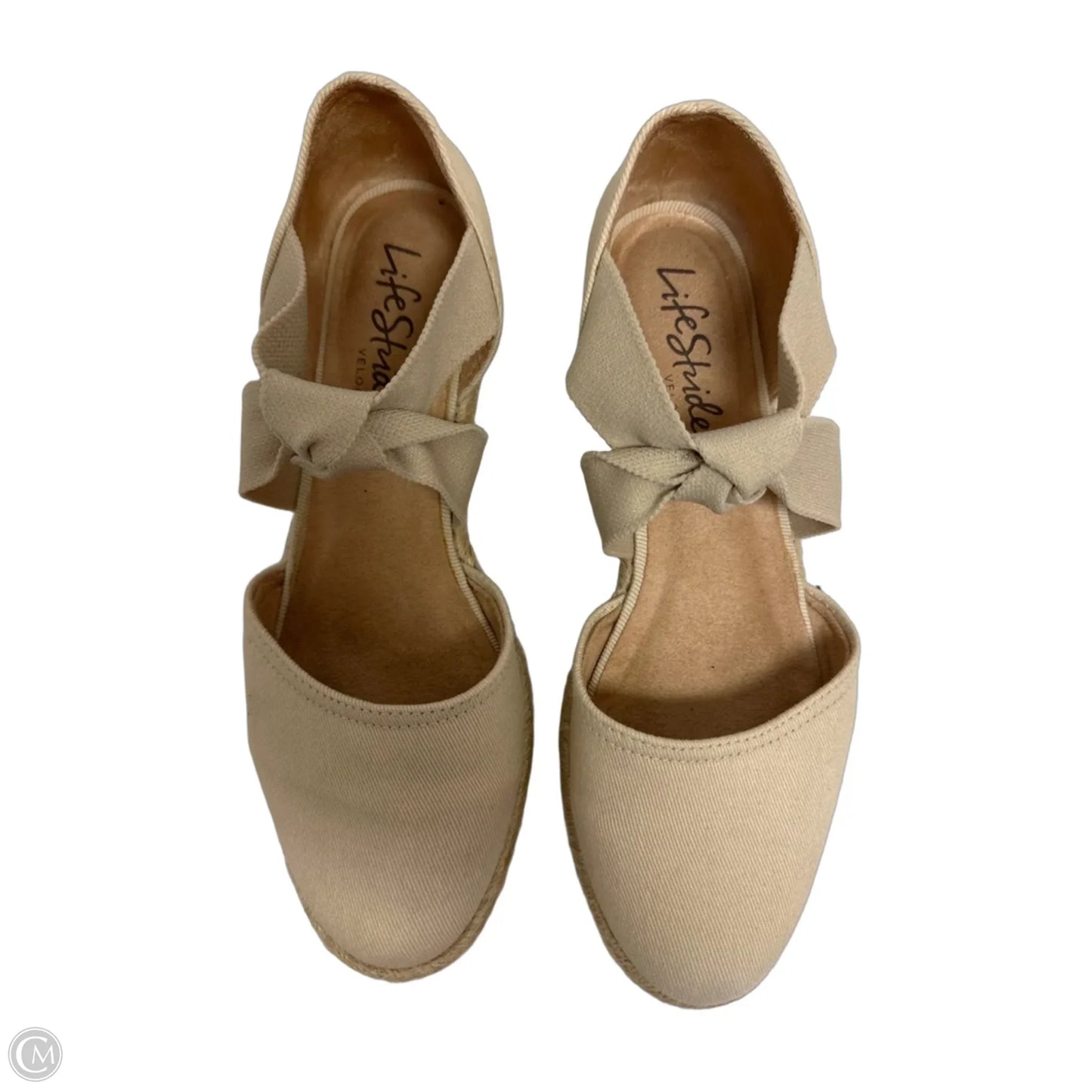 Shoes Heels Wedge By Life Stride In Cream, Size: 9