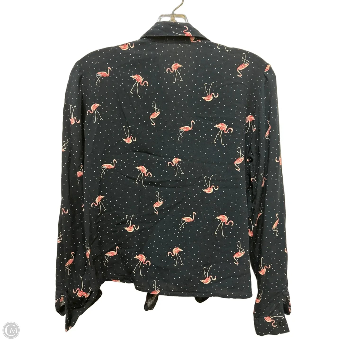 Blouse Long Sleeve By Love Notes In Navy, Size: S