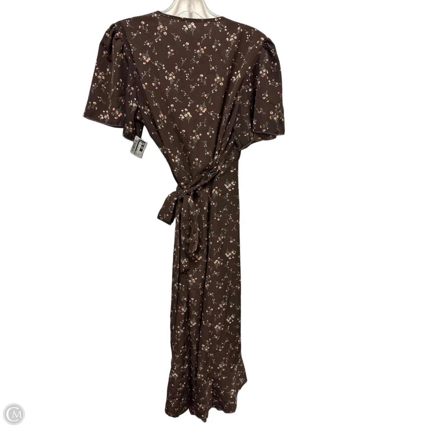 Dress Casual Midi By Shein In Brown, Size: M