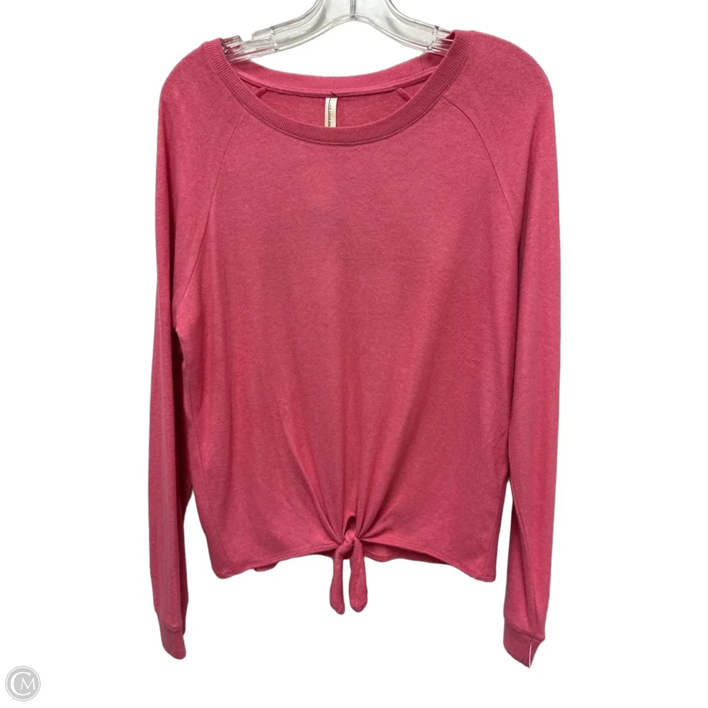 Top Long Sleeve By Live Love Dream In Pink, Size: M