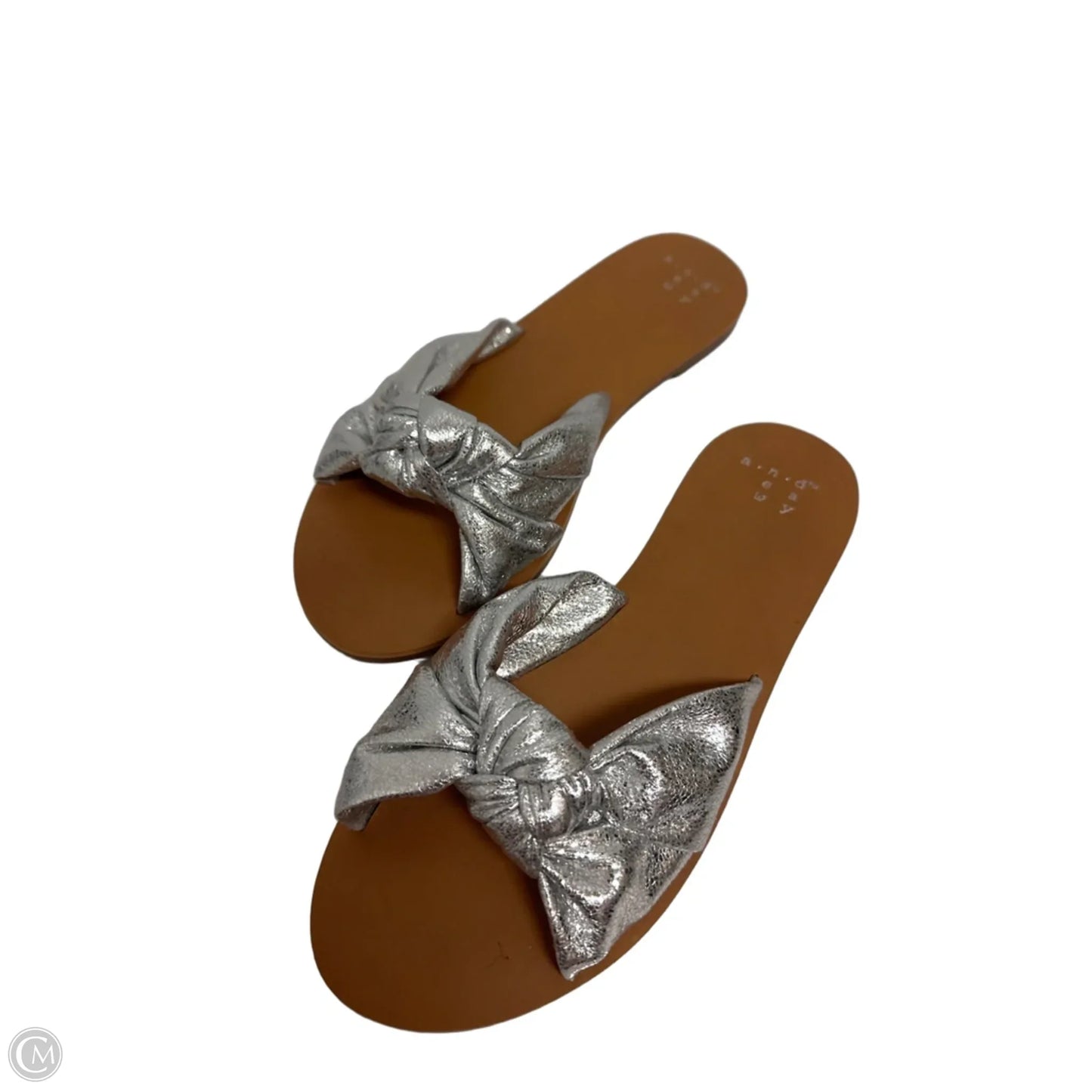 Sandals Flats By A New Day In Silver, Size: 5