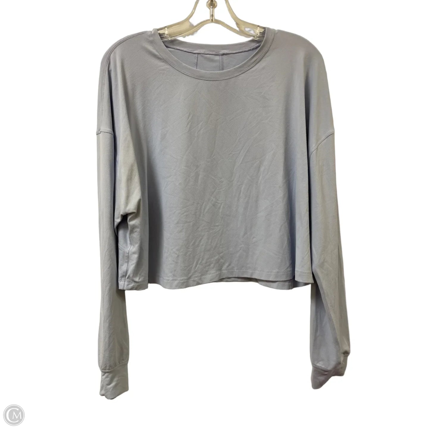 Athletic Top Long Sleeve Crewneck By Lululemon In Purple, Size: Xl
