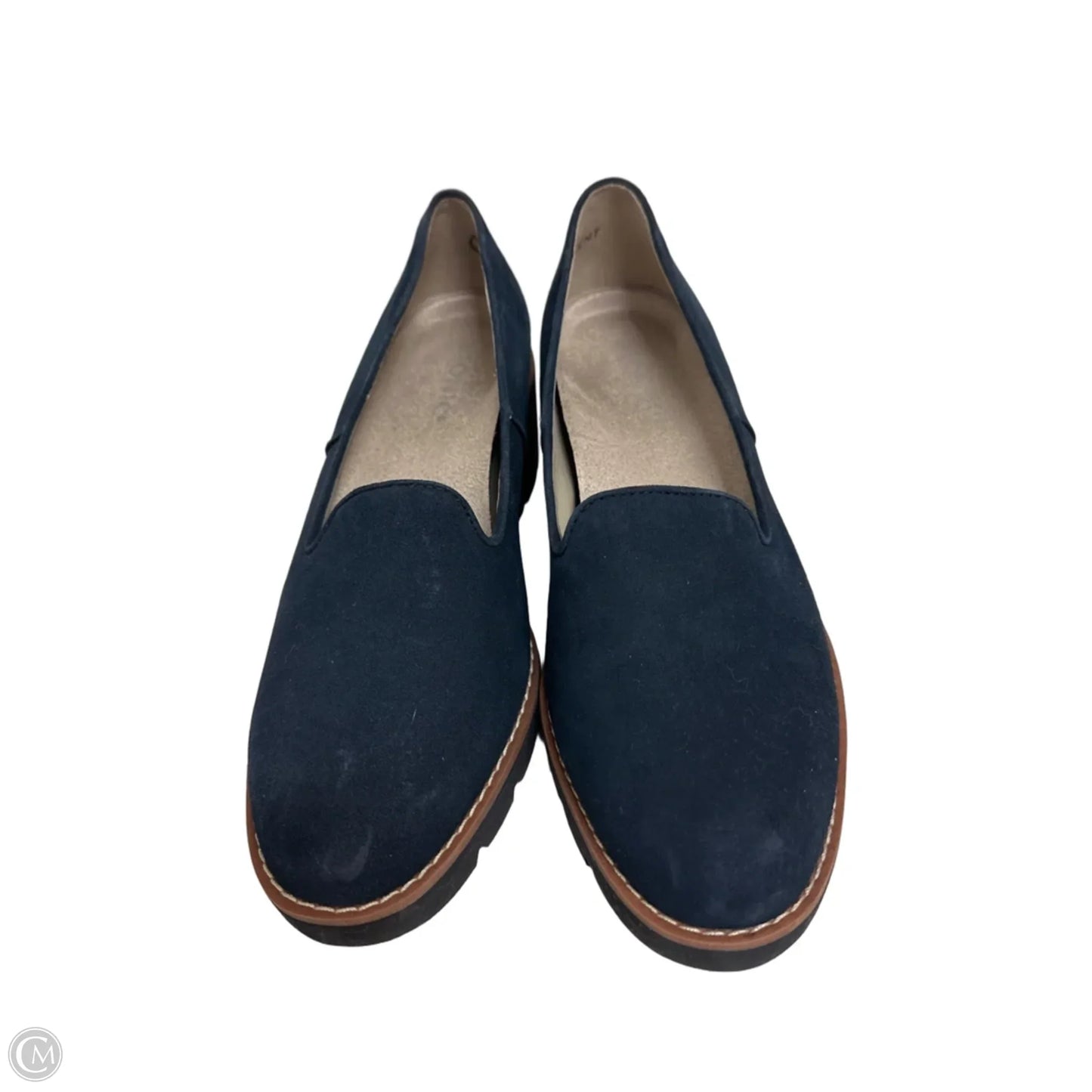 Shoes Heels Wedge By Vionic In Navy, Size: 8